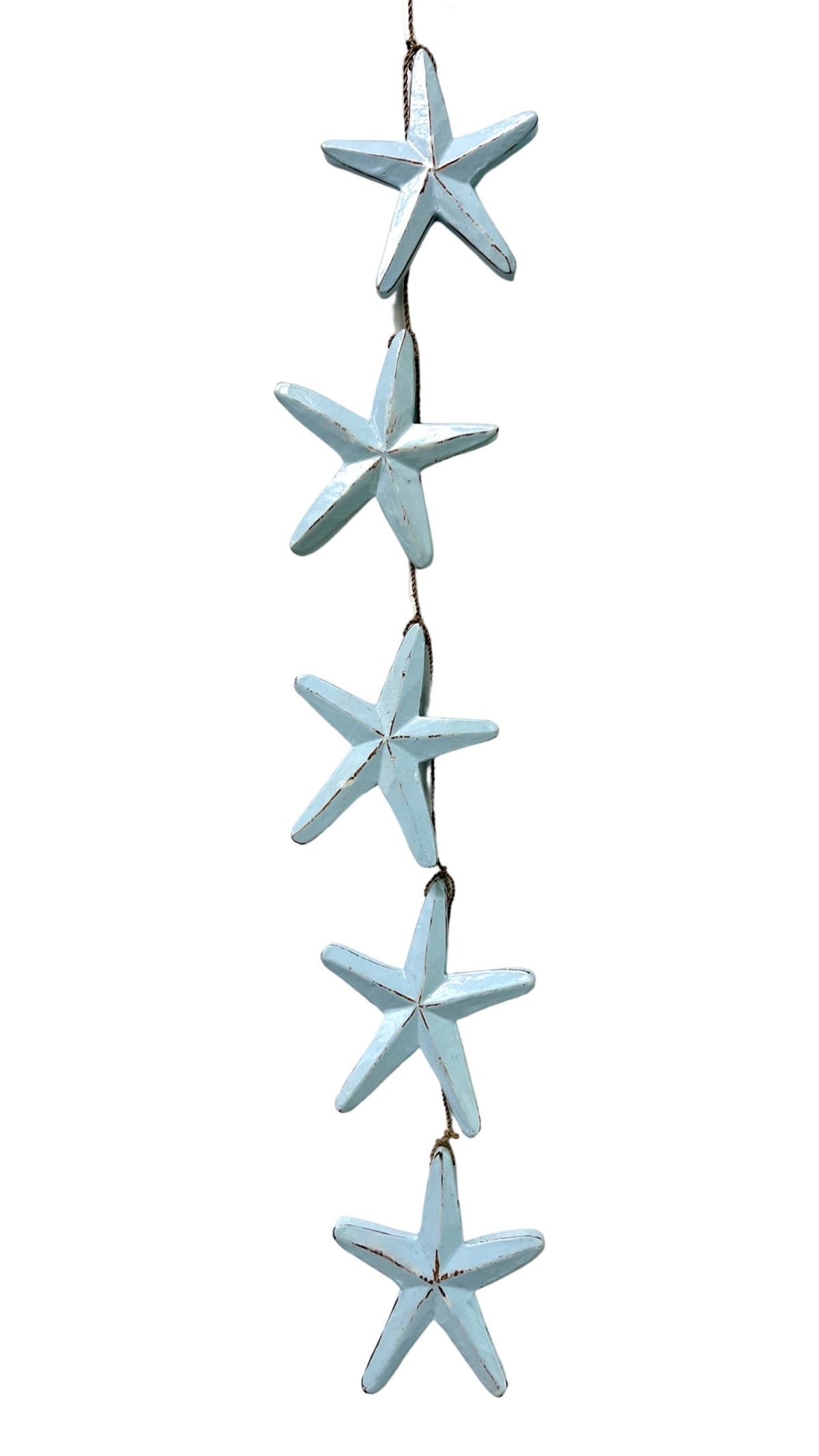 5 Star Light Blue Star Hanging Decoration