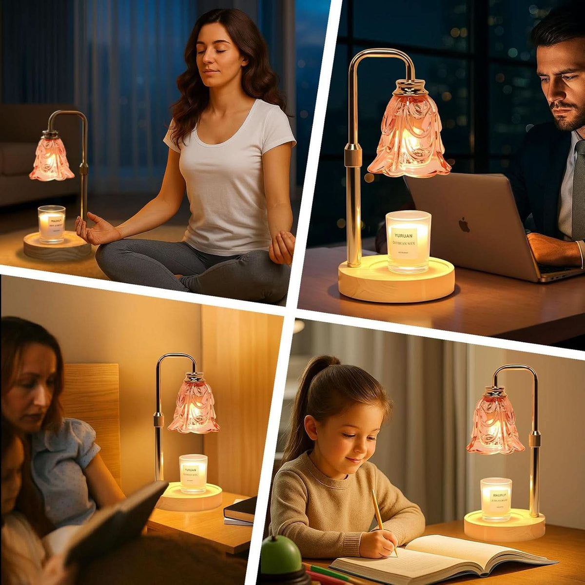 Candle Warmer Lamp With Programmable Timer Dimmable