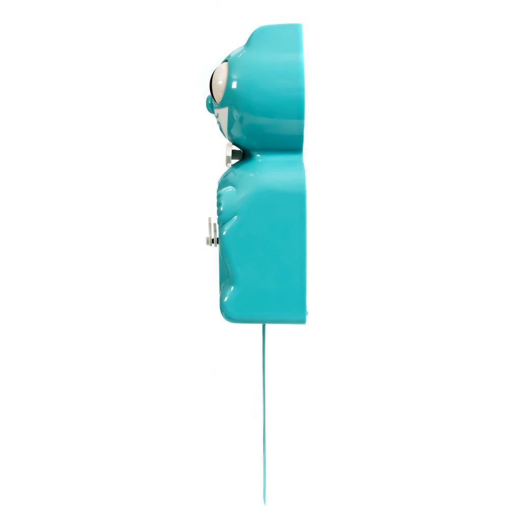 Vibrant Blue Turquoise Kit-Cat Klock