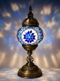 Turkish Mosaic Table Blue Lamp, Handmade Lamps