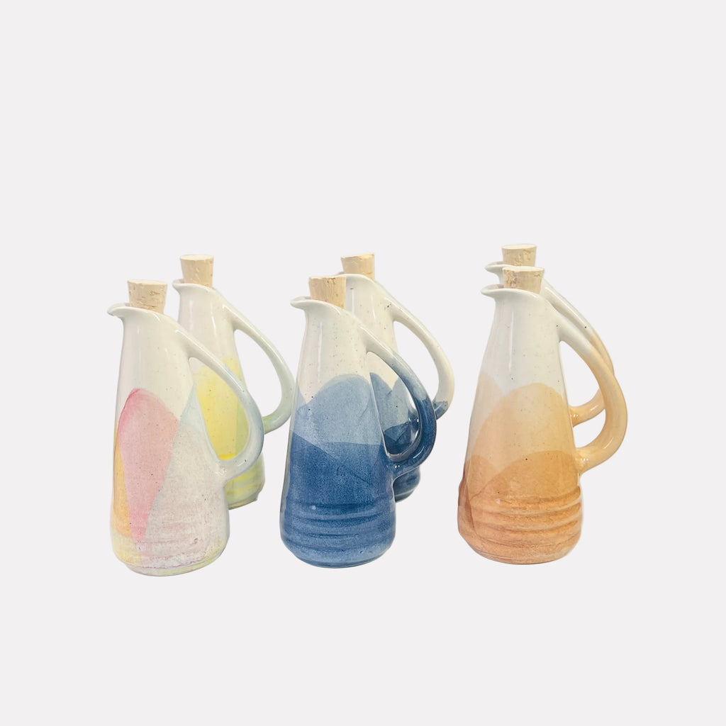 Handmade Ceramic Oil & Vinegar Set | Colombian Pottery-0