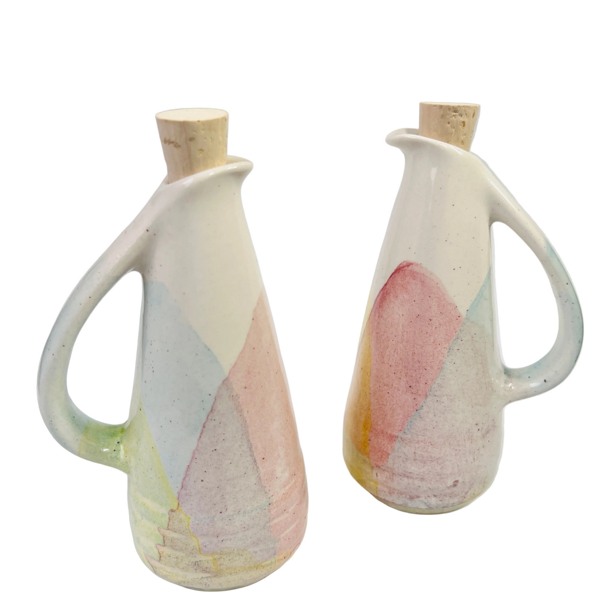 Handmade Ceramic Oil & Vinegar Set | Colombian Pottery-7